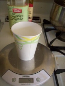 cup of lye-tare